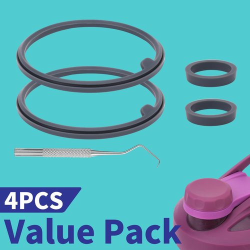 5PCS Shaker Cup Gasket Replacement for BlenderBottle Strada Twist Cap Shaker Cup Insulated Stainless Steel Water Bottle，Silicone sealing gasket parts，Compatible with BlenderBottle Strada (Twist Cap)