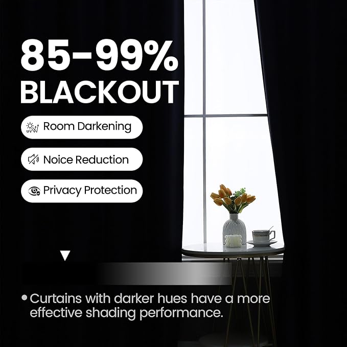 Floor to Ceiling Curtain for Wall Ceiling Mount Track, Extra Wide Blackout Room