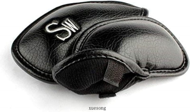 Xuesong Golf 12pcs Thick Synthetic Leather Golf Iron Head Covers Set Headcover Fit All Brands Callaway Ping Taylormade Cobra Etc