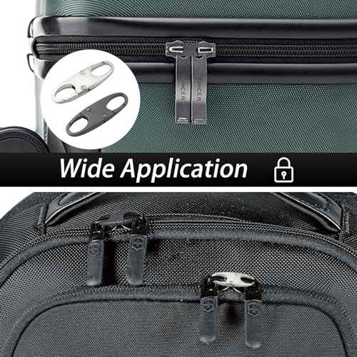 4PCS Zipper Clips Anti Theft - Double Opening Small S Carabiner Clip, Zipper Locks Anti Theft, Holding The Zipper Closed for Backpacks/Keychain/Luggage, Zipper Pull Replacement