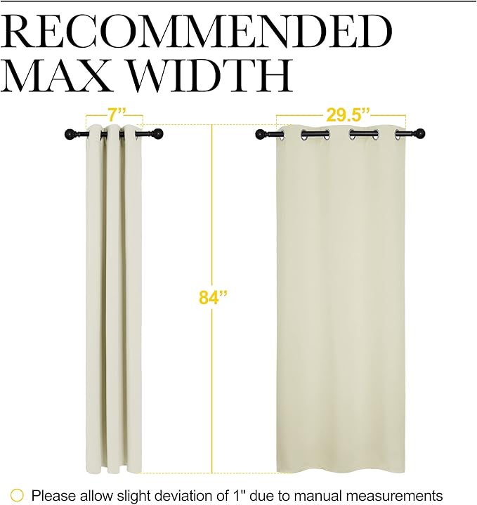 NICETOWN Blackout Curtains for Bedroom, Thermal Insulated Curtains & Drapes