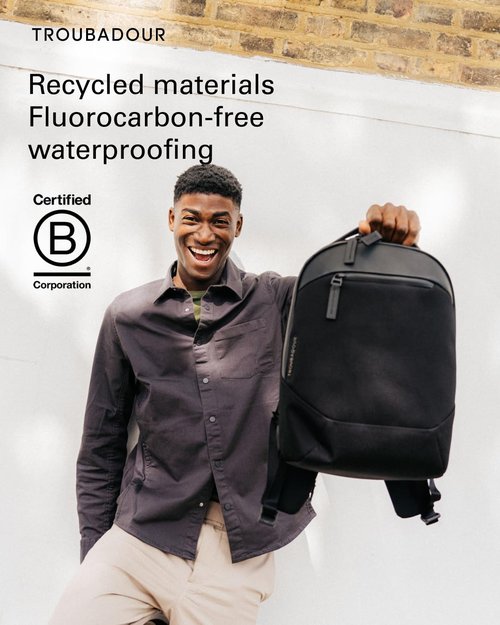 Troubadour Apex Mini - Premium 9.5L Ultra-Compact Everyday Bag - Ergonomic & Weatherproof - Black