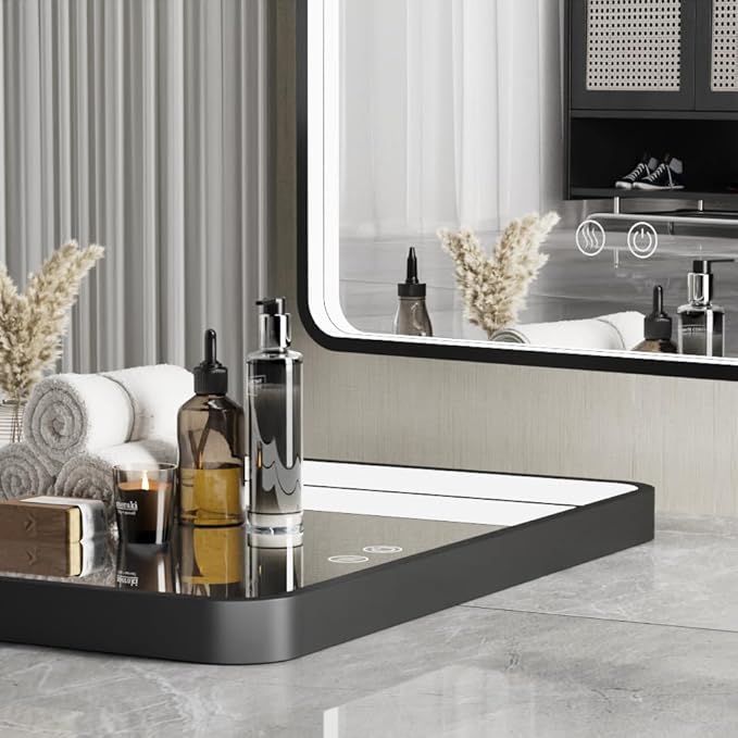 30X36 Inch LED Mirror for Bathroom, Large Wall Mounted Makeup Mirror, Dimmable