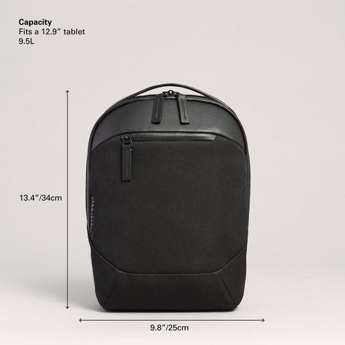 Troubadour Apex Mini - Premium 9.5L Ultra-Compact Everyday Bag - Ergonomic & Weatherproof - Black