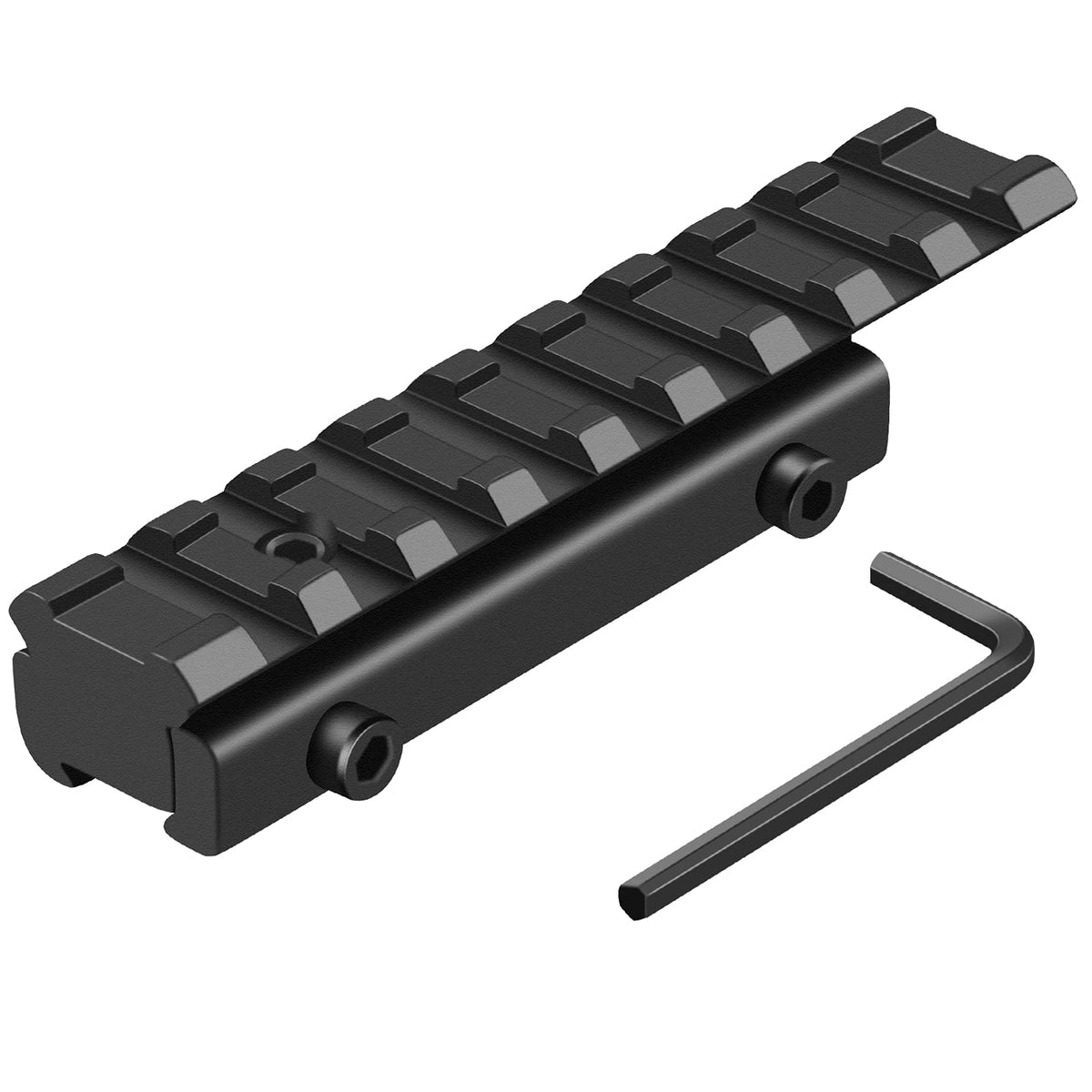 LONSEL Dovetail to Picatinny Rail Adapter 11mm Dovetail to 21mm Picatinny Rail Convert Mount - Low Profile Scope Riser Rail Adaptor - Base Mount 3/8" to 7/8" Converter (1 Pack)