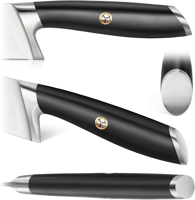 Cangshan L Series 2-Piece Cleaver Set, Forged German Steel (Black)