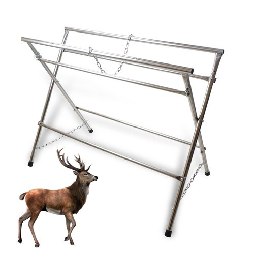 Smarkey Deer Game Hunting Hoist Processing Rack Stand, Skinning Station Equipment Hide Tools for Hog Goat Sheep Boar Animal Field Dressing Cleaning Butchering