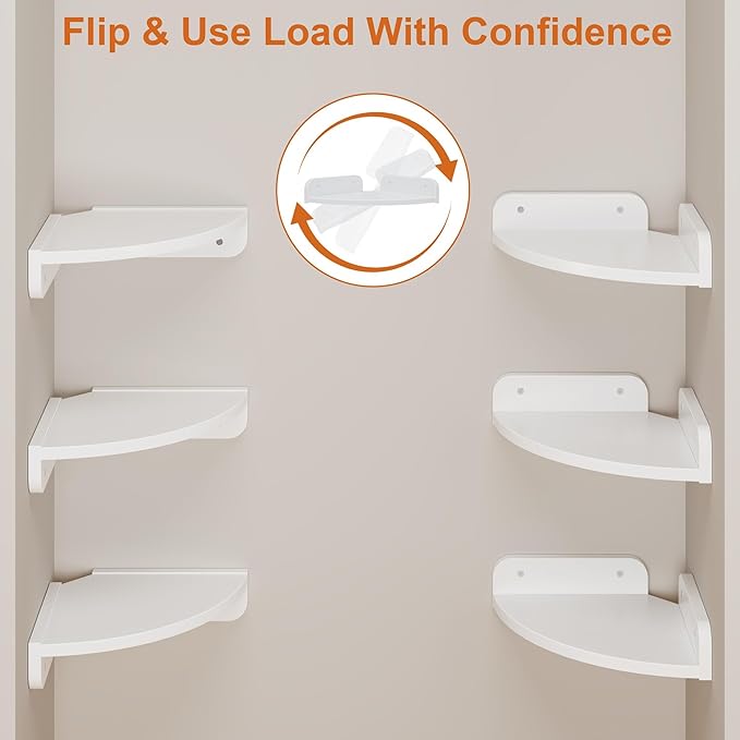YAOHUOO Corner Shelf Wall Mounted