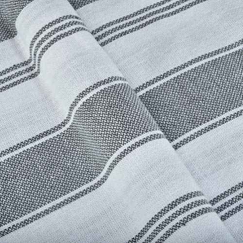 GLAMBURG Peshtemal Turkish Towel - Beach Towels Oversized 36x71 Set of 6, Soft Durable Absorbent Extra Large Bath Sheet Hammam Towel for Adults - Charcoal Grey