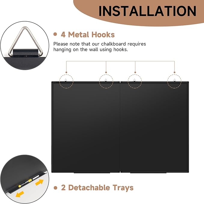 SELEAD Folding Magnetic Chalkboard