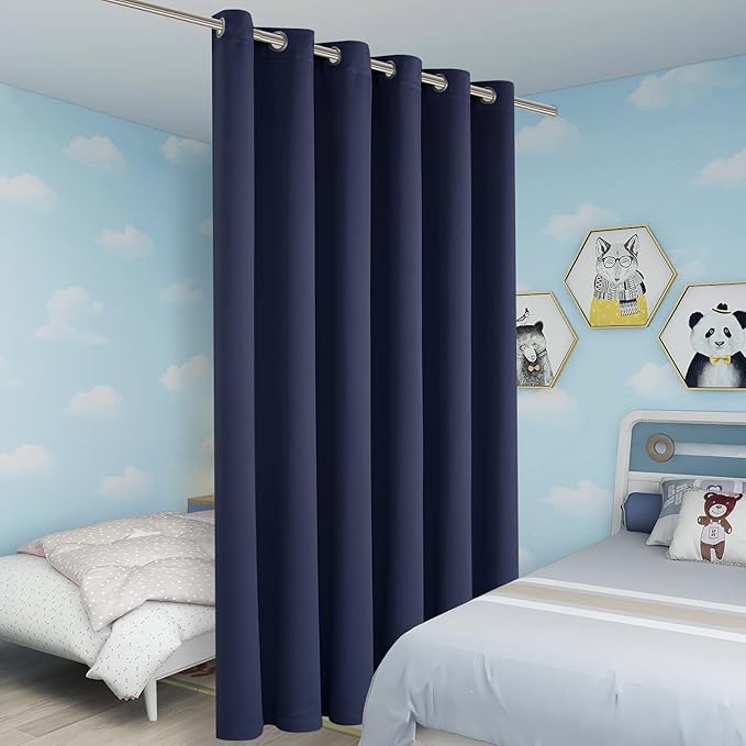 BONZER Room Divider Curtain Total Privacy Wall Wide Thermal Insulated Blackout