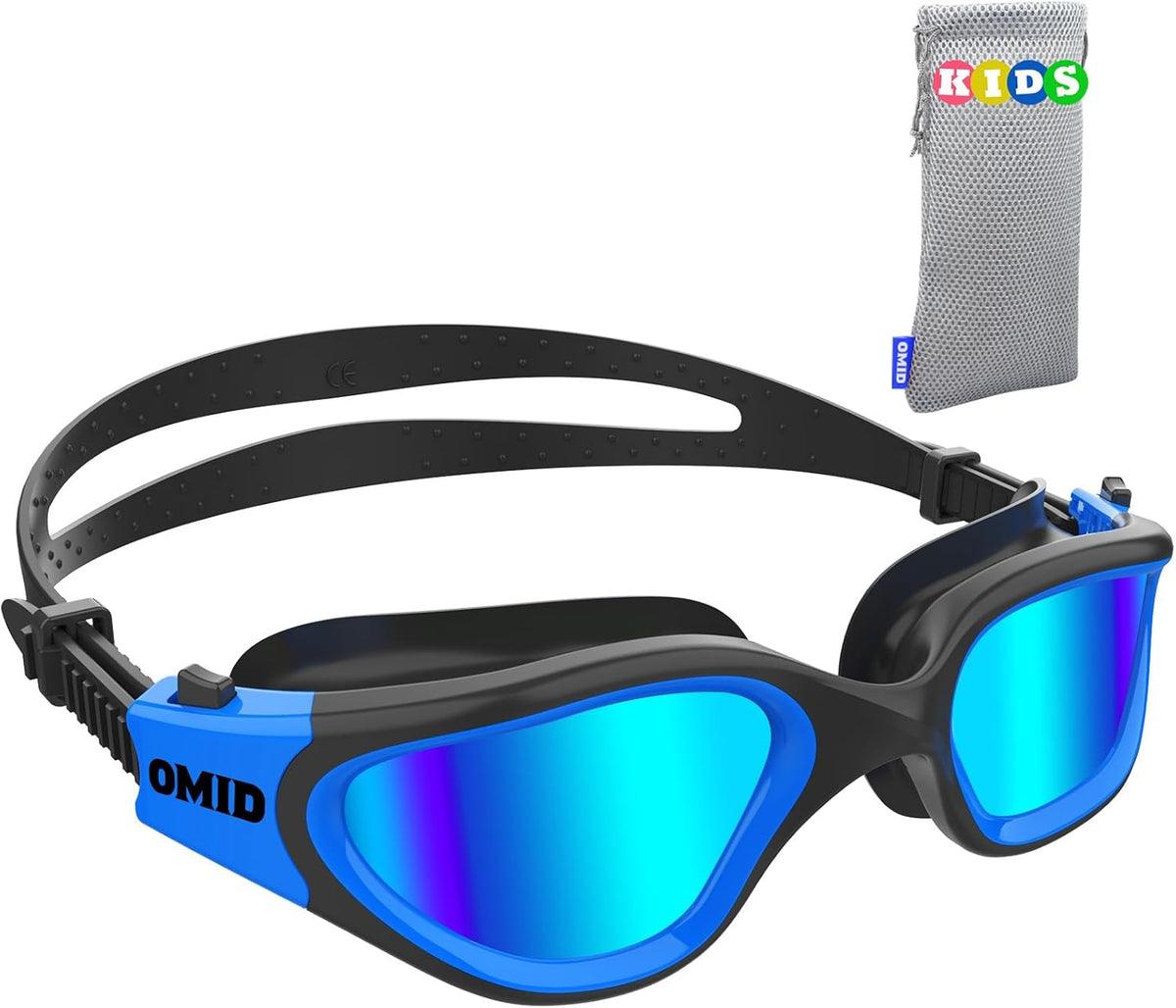 OMID Kids Swim Goggles - Polarized Comfort for Ages 6-14 | Perfect for Clear Vision