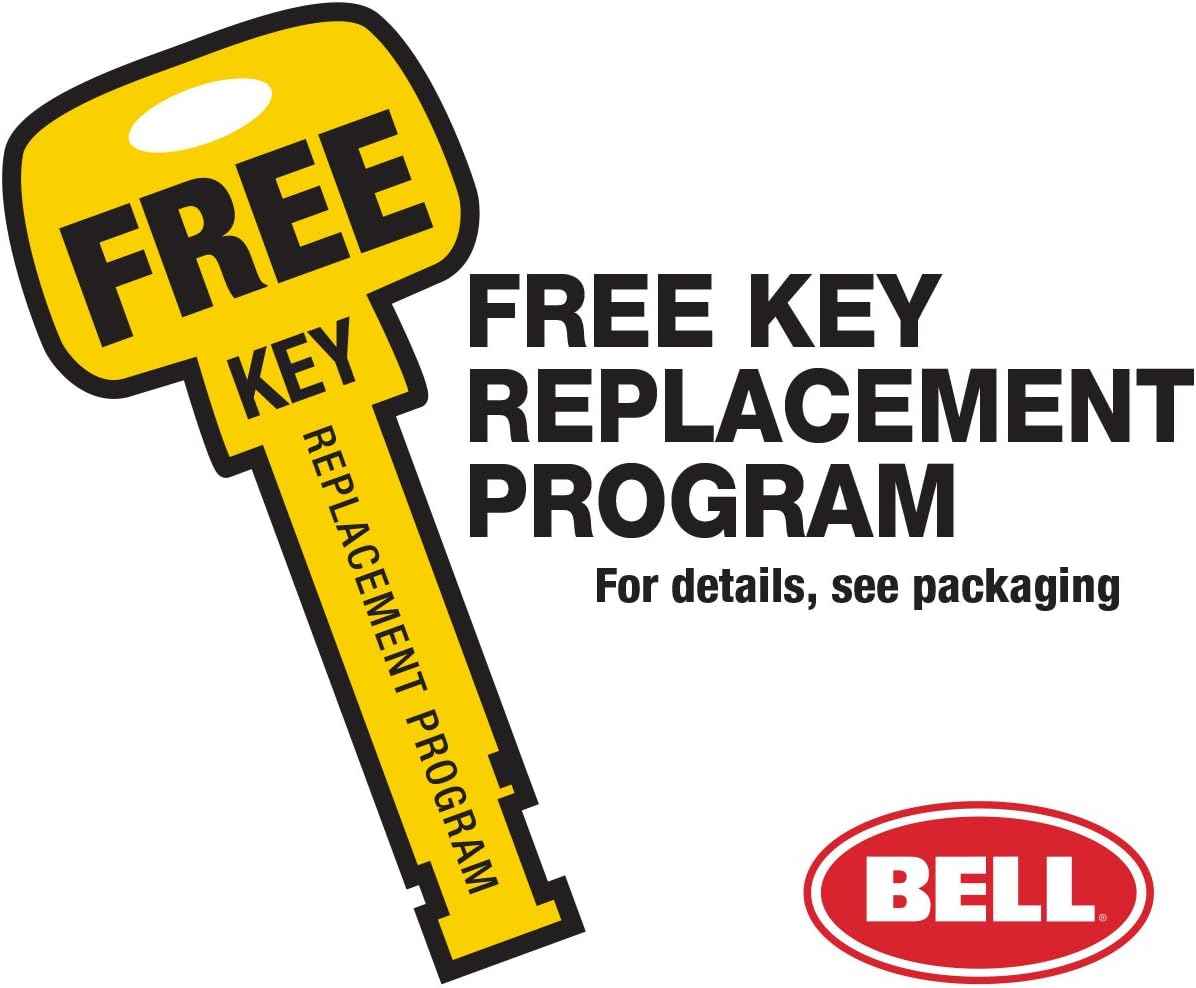 U Lock for Bikes - BELL Catalyst 300, Durable Black Security Lock
