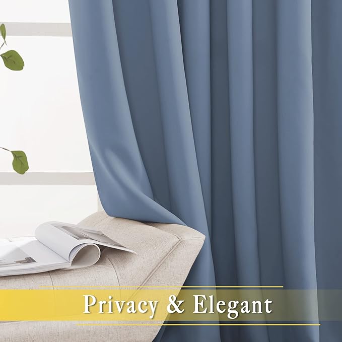 NICETOWN Patio Door Curtain for Sliding Glass Door, Thermal Insulated Blackout