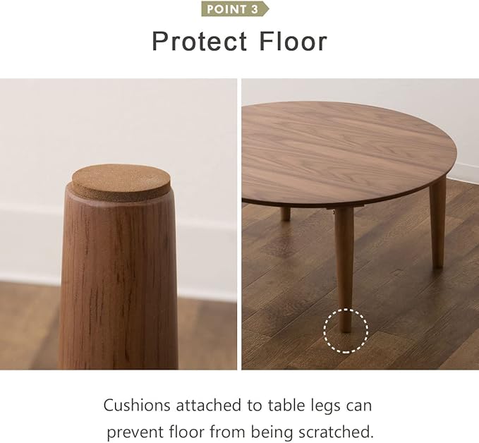 EMOOR Wood Folding Coffee Table Rectangle Medium (17.7"x31.5") Light Gray, Floor Sitting Low Table Small Space Minimalist Japanese Tatami Room