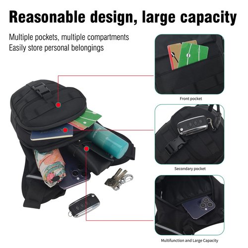ADRUOX Motorcycle Leg Bag, Thigh Bag With Leg Strap, Multifunctional Storage, Drop Leg Bag for Motorcycle, Bicycle, Horse Riding, Hiking, Camping, Fishing, Hunting, Outdoor Travel (black)