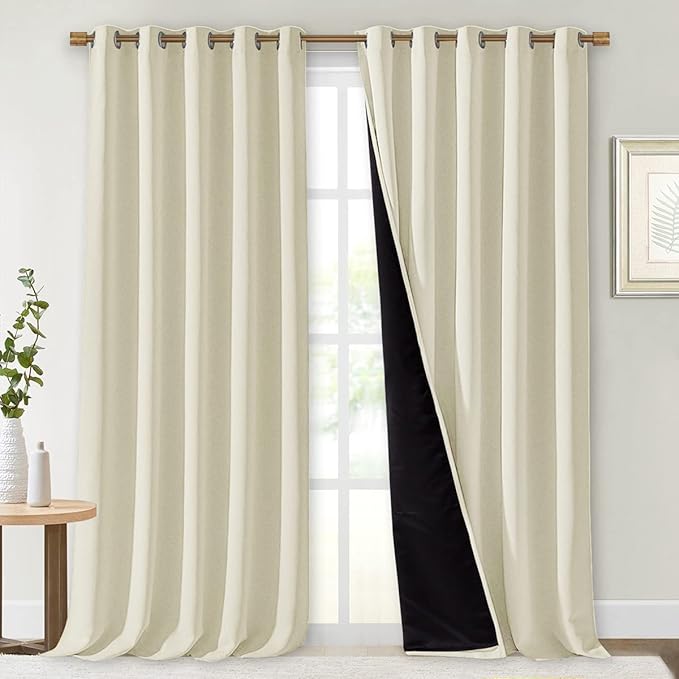 NICETOWN Living Room Completely Shaded Draperies, Privacy Protection & Noise