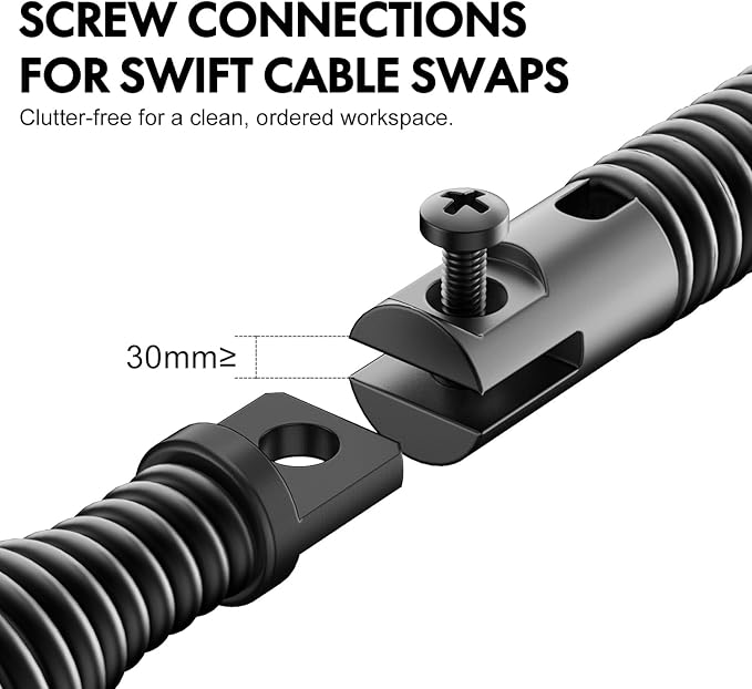 POPULO 100FT Drain Cleaner Replacement Cable – 3/8 Inch Solid Core Cable for 1.5" to 3" Pipes – Compatible with POPULO 100FT Drain Cleaning Machine