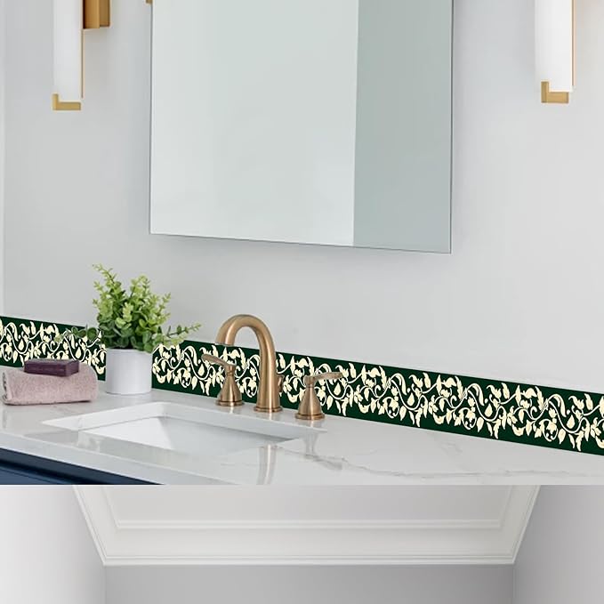 HOMETITUTE Wallpaper Border Peel and Stick Decorative Wall Trim Self Adhesive