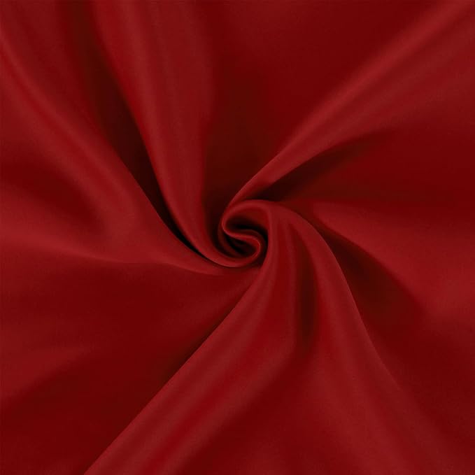 LEMOMO Red Curtains 52 x 84 Inch Long/Blackout Curtains Set of 2 Panels/Room