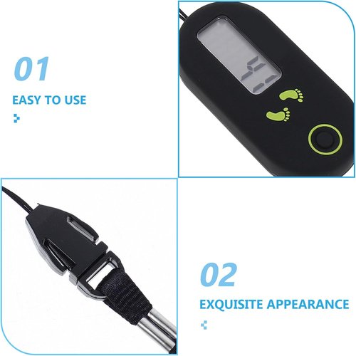 3D Pedometer - Accurate Clip-On Step Counter with Large Digital Display for All Ages