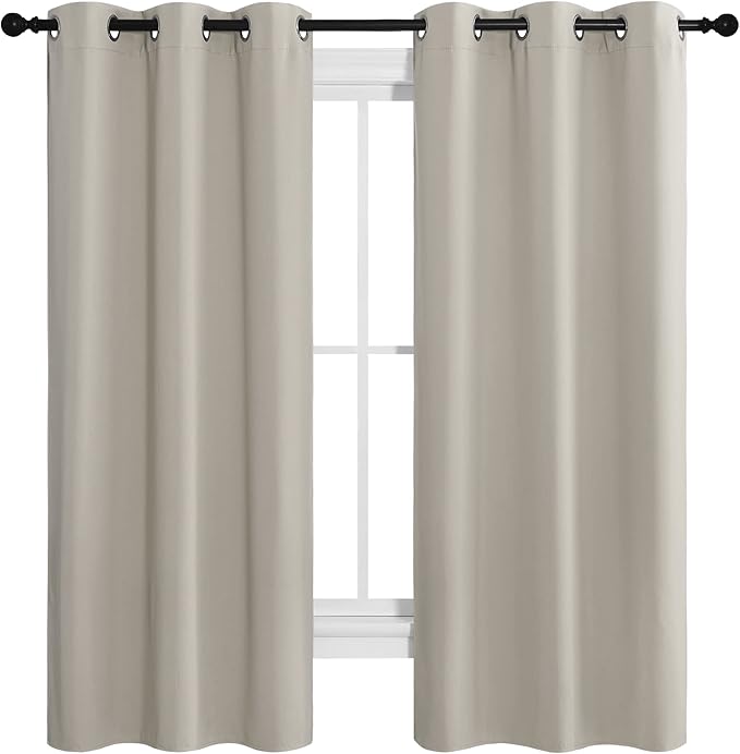 NICETOWN Kitchen Curtains for Decoration, Thermal Insulated Grommet Room