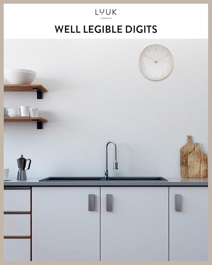 LUUK LIFESTYLE Quartz wall Clock
