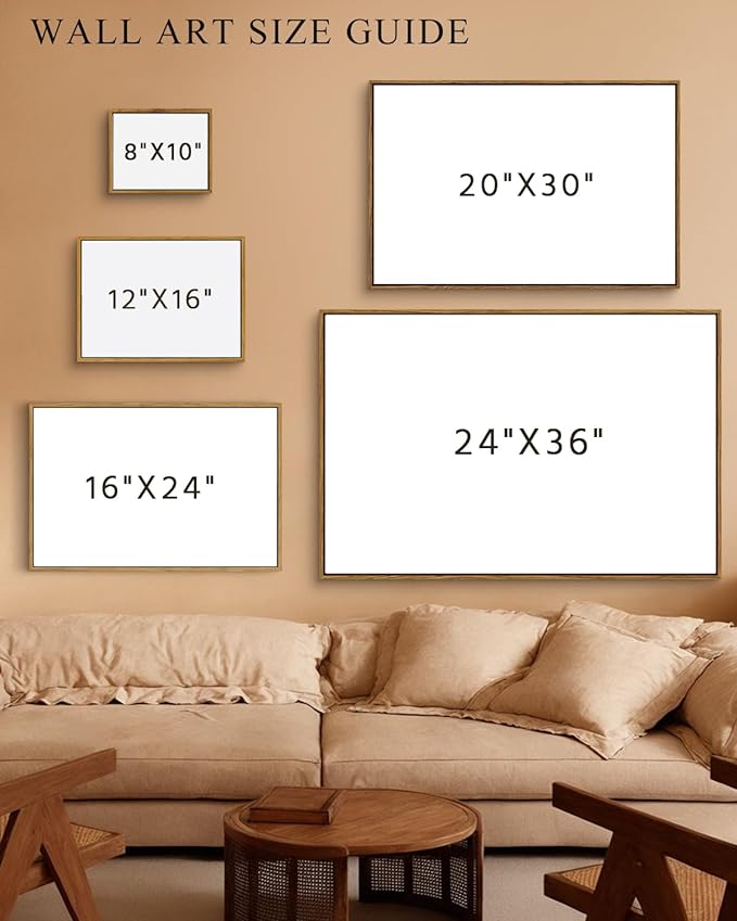 InSimSea Framed Canvas Wall Art Vintage Decor, Flowers Large Wall Art Prints, Flowers Art Modern Farmhouse Decor, Botanical Wall Art Painting for Office, Bedroom Bathroom Office home Decor, 20"x30"