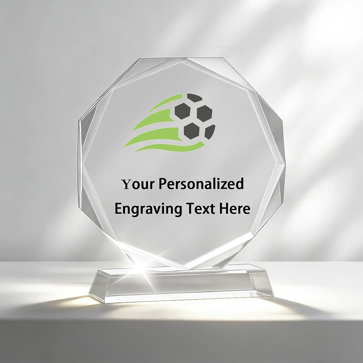 WBW Personalized Custom Crystal Trophies - Custom Text, Logo & Photo Printing | Perfect for Awards & Recognition