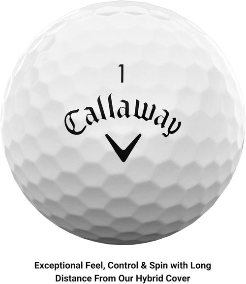 Callaway Supersoft Golf Balls - Exceptional Distance & Soft Feel | 12-Pack White