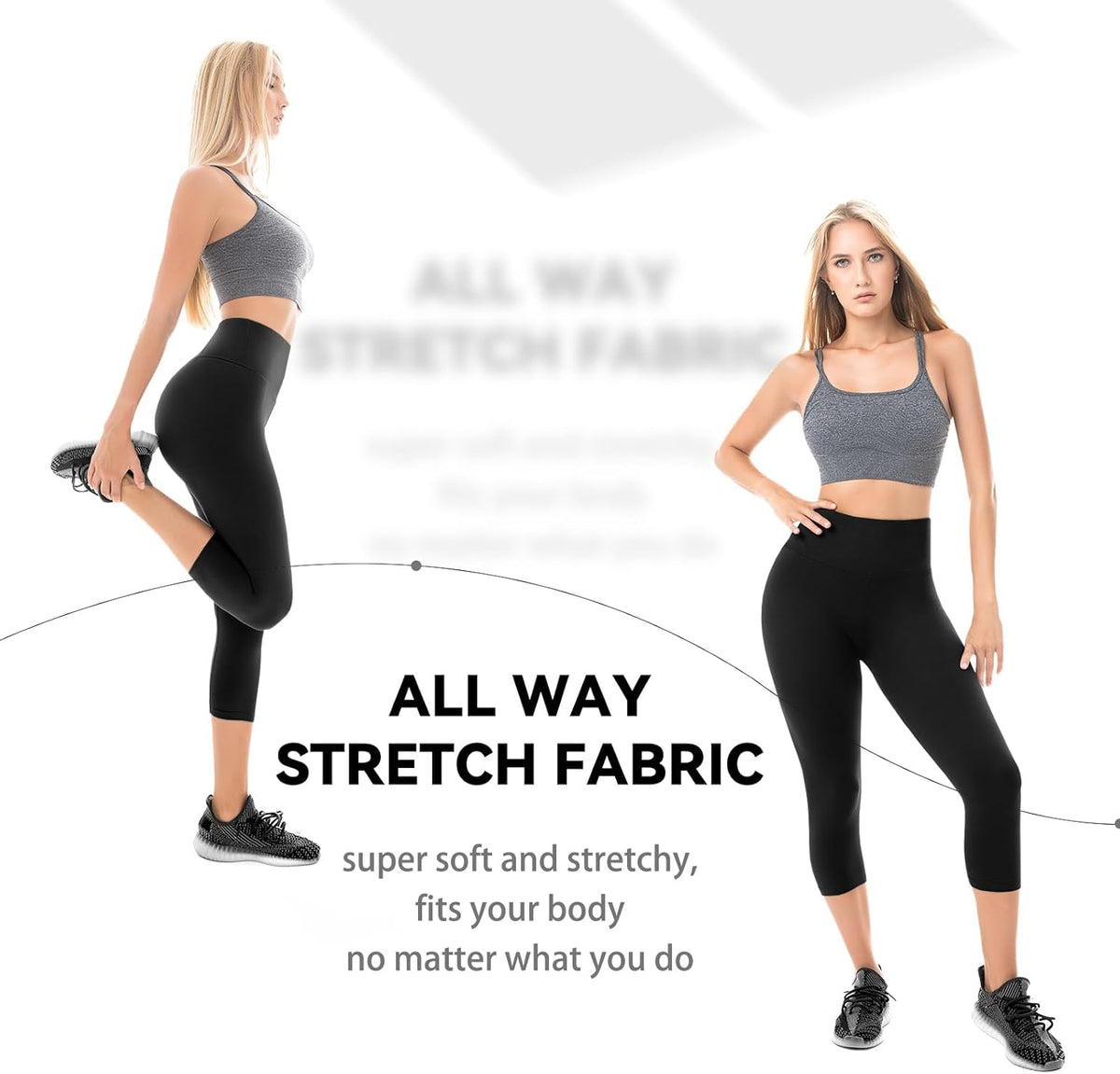 Walifrey Capri Leggings - Buttery Soft High-Waisted Yoga & Gym Pants for Women