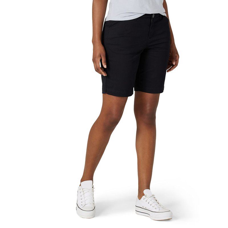 Lee Women's Legendary 9" Chino Bermuda Short Jet Black 16