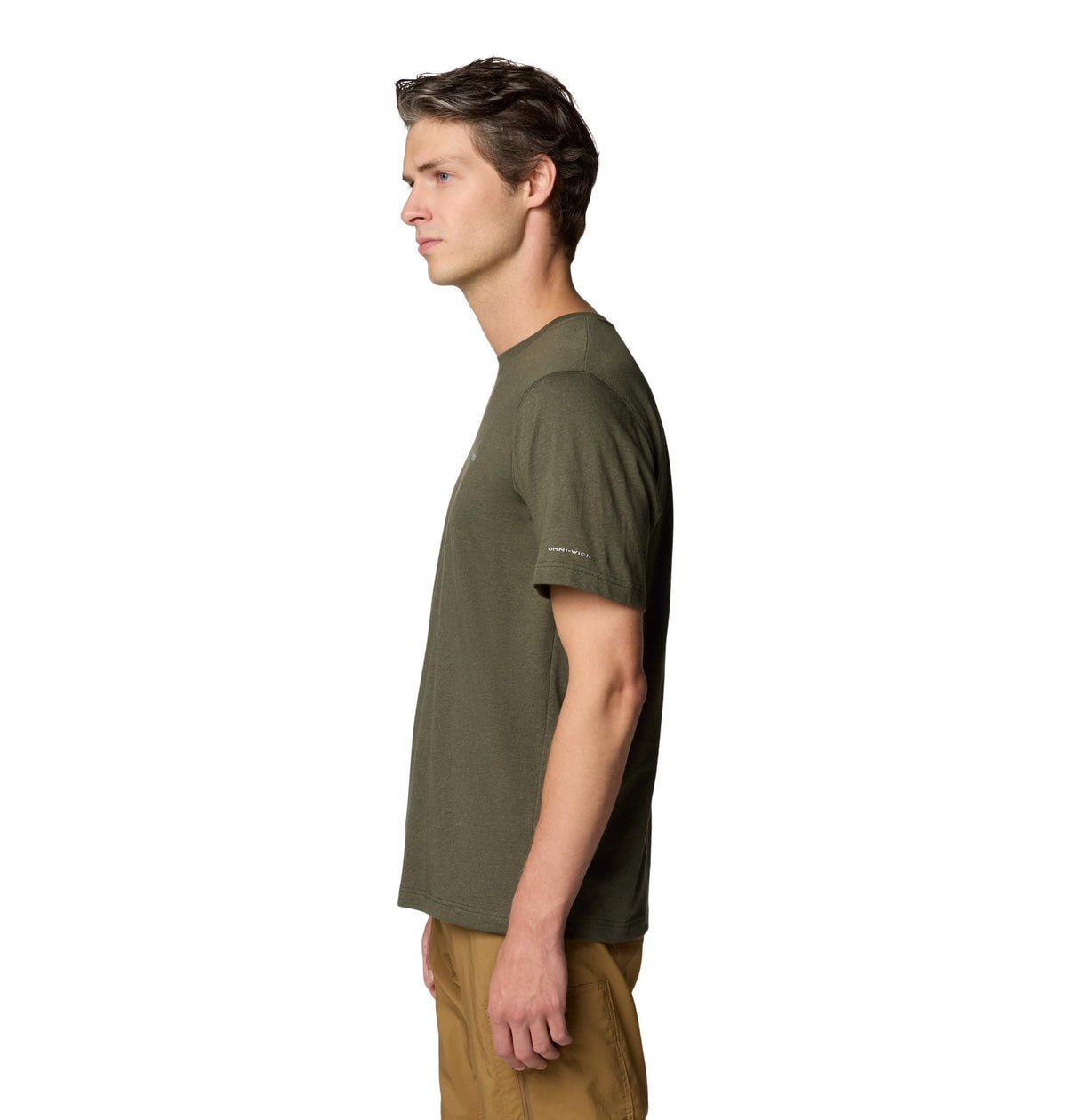 Columbia Mens Thistletown Hills Short Sleeve T-Shirt, Greenscape Heather, X-Small