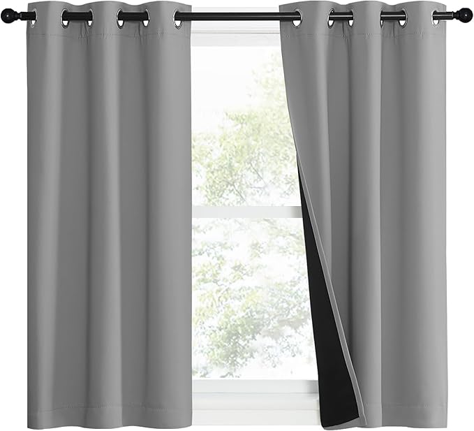 NICETOWN Full Shade Curtain Panels, Pair of Energy Smart & Noise Blocking Out