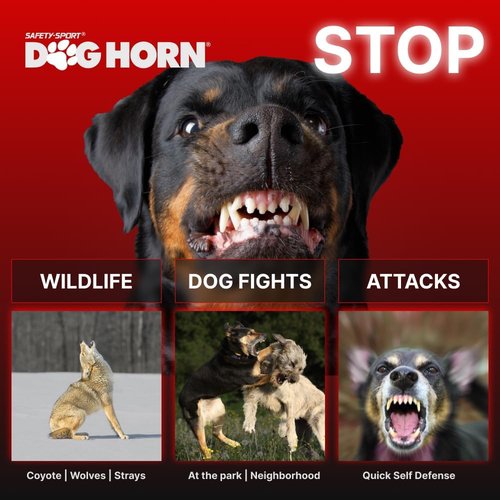 DogHorn XL Air Horn - Effective Training Tool & Outdoor Safety Alarm for Dogs | Scare Coyotes & Bears (1 Pack)