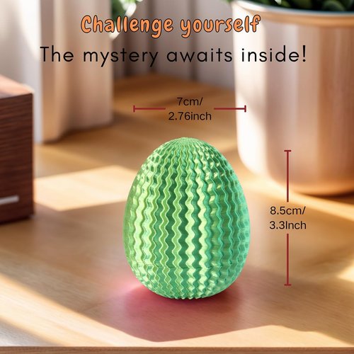 Creative Gift Box - Easter Egg Mystery Puzzle with Hidden Compartment | Reusable Brain Teaser Game for All Ages