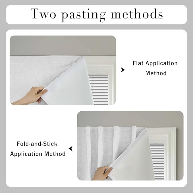 Self-Adhesive Total 100% Blackout Window Treatment