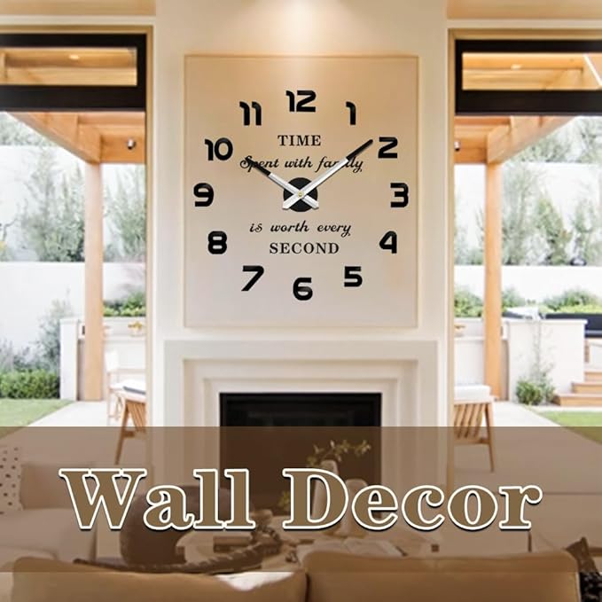 VANGOLD Big Wall Clock for Living Room