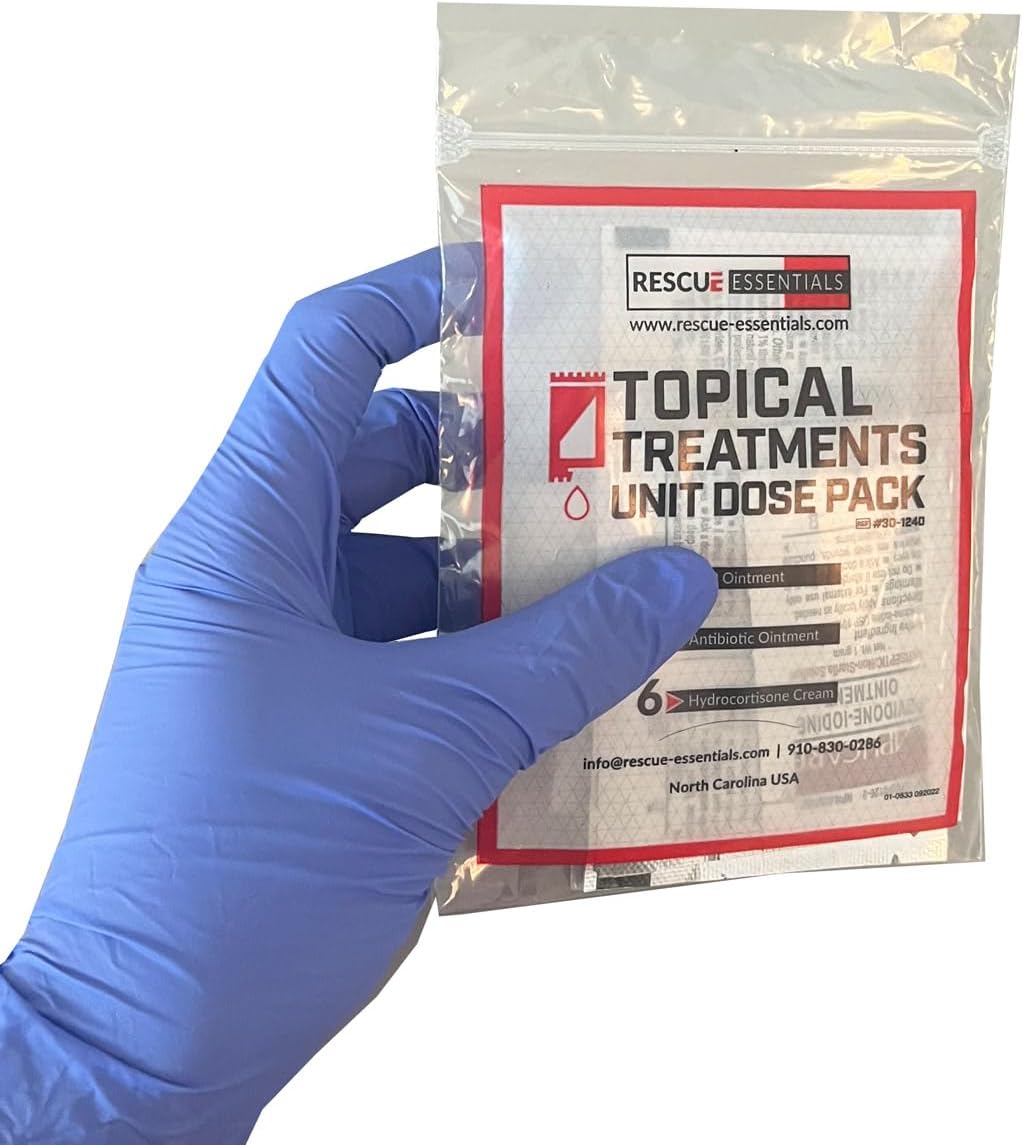 Rescue Essentials Topical Treatments - Convenient Unit Dose Pack for Quick Relief