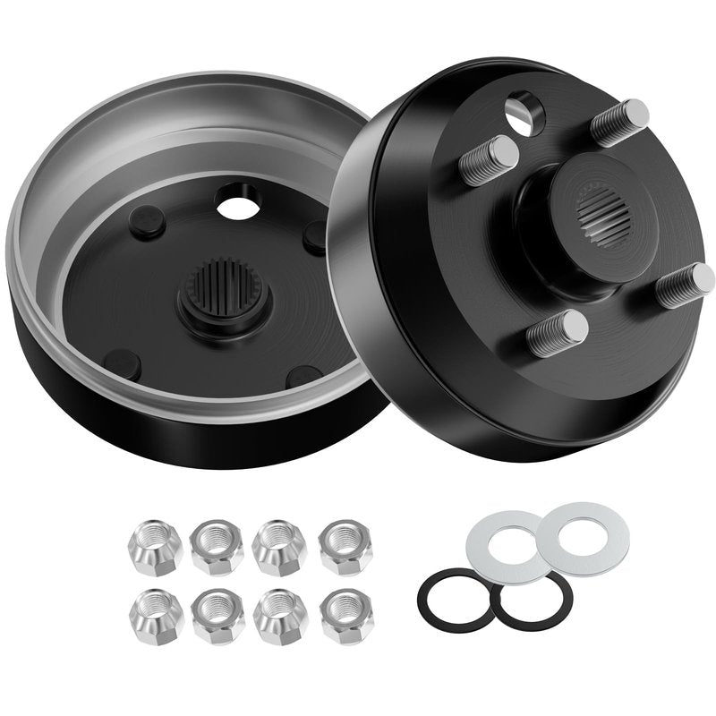 Panglong EZGO TXT Large Hole Fine Splined Brake Drum, Suitable for EZGO 4 Cycle Gas 1991-up, Columbia 1996-up. Replaces OEM#EZGO 21807-G1