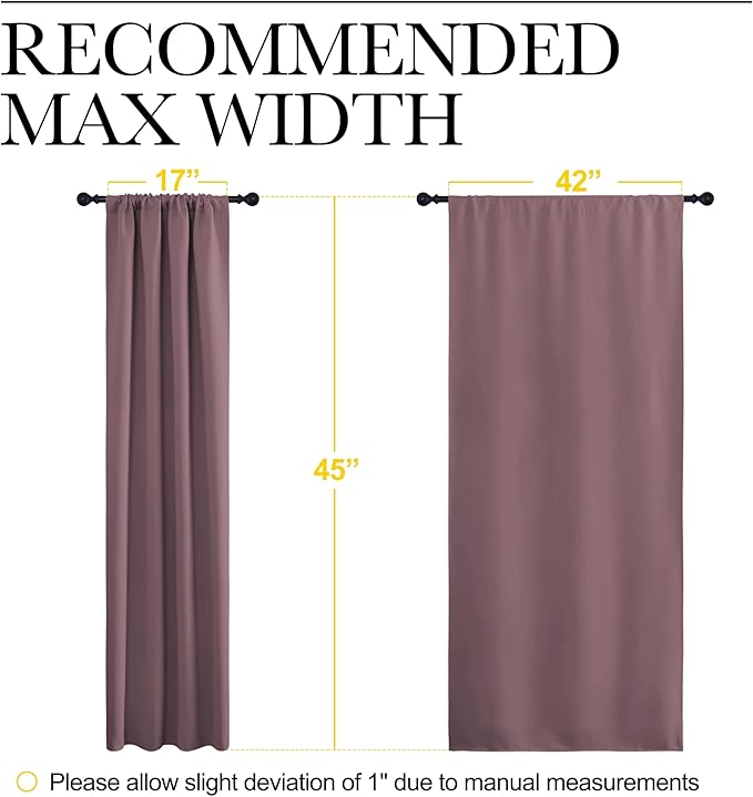 NICETOWN Blackout Curtains for Bedroom, Home Decorations Thermal Insulated