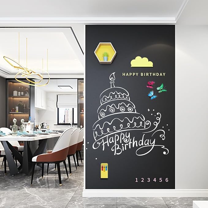 Magnetic Chalkboard Contact Paper, Magnetic Black Board Wall Decal