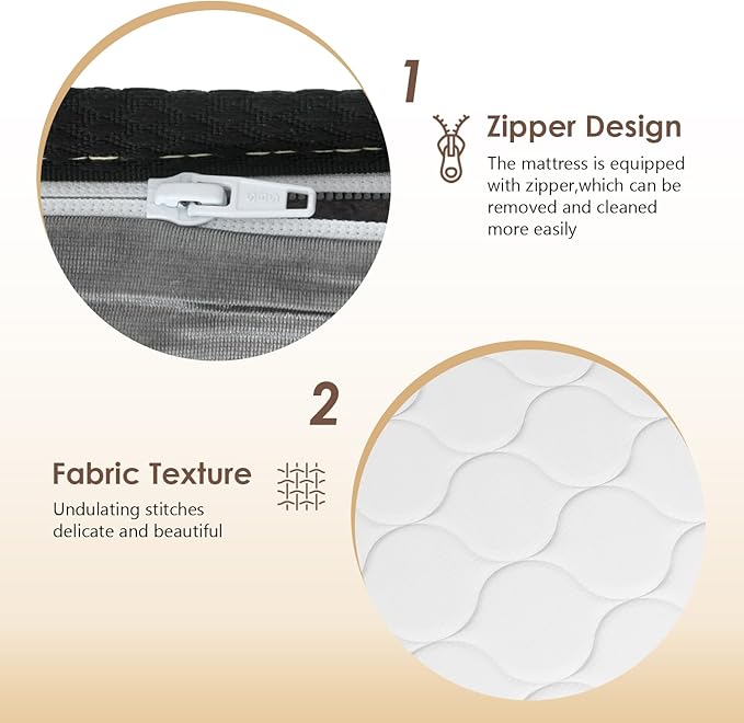 PayLessHere | 6 Inch Twin Mattress | Medium Firm Hybrid Mattress | White | with High-Density Foam and Breathable Cover | Pocket Spring Design, Pressure Relief | Bed in a Box, CertiPUR-US Certified