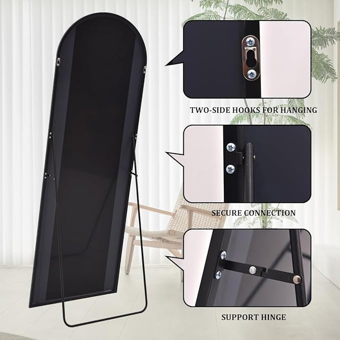 Rowjut Floor Mirror Arched Mirror Full Length 56"X20" Full Length Mirror can be