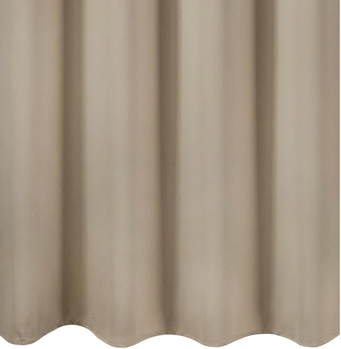 LEMOMO Khaki Blackout Curtains 52 x 63 Inch Length/Set of 2 Curtain