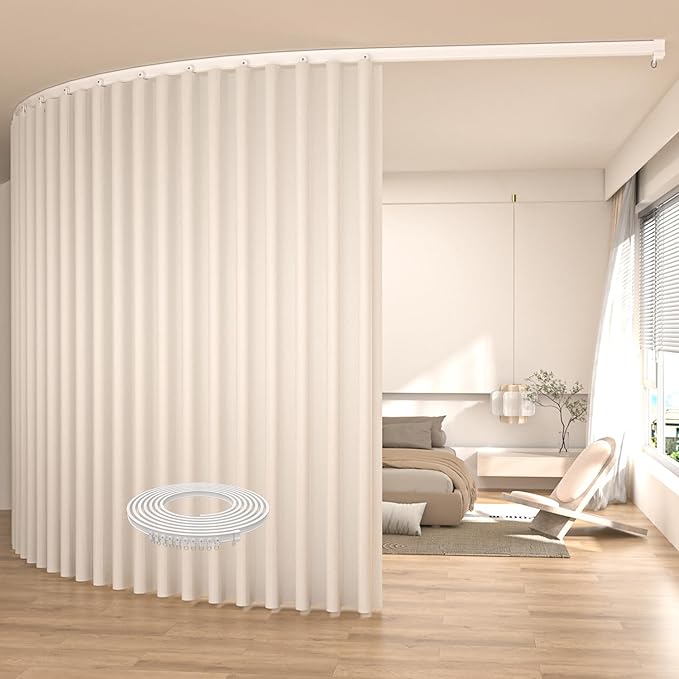 Room Divider Blackout Curtains Extra Wide Ceiling Mounted Curtains Track Sets