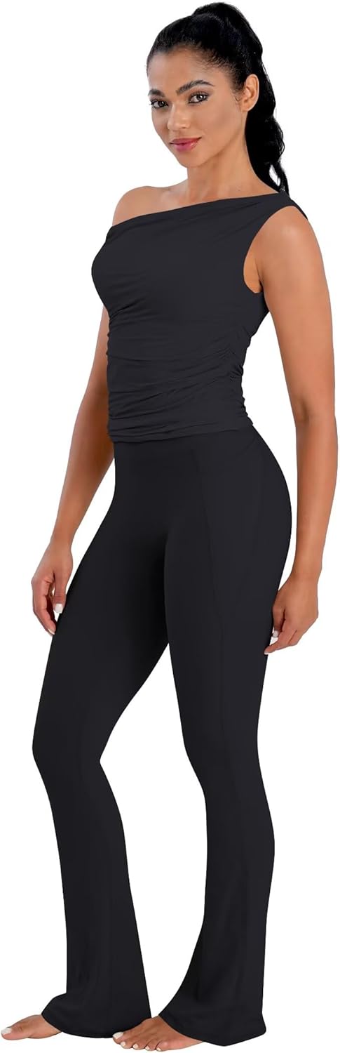 Sunzel Flare Leggings for Women - Hidden Butt Lifting, Tummy Control | Pockets, Mini Flared Design