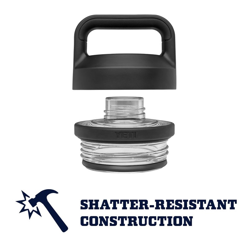 YETI Rambler 18 oz Bottle, Leakproof, Vacuum Insulated, Stainless Steel with Chug Cap, Firefly Yellow