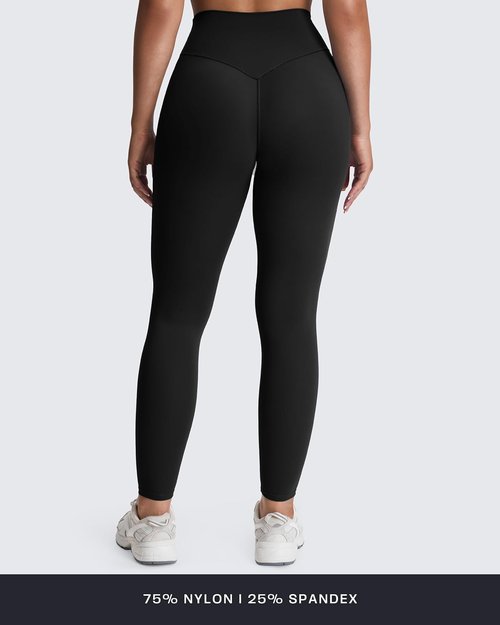 Aoxjox High Waisted Workout Leggings for Women Tummy Control Buttery Soft Yoga Metamorph Deep V Pants 26"
