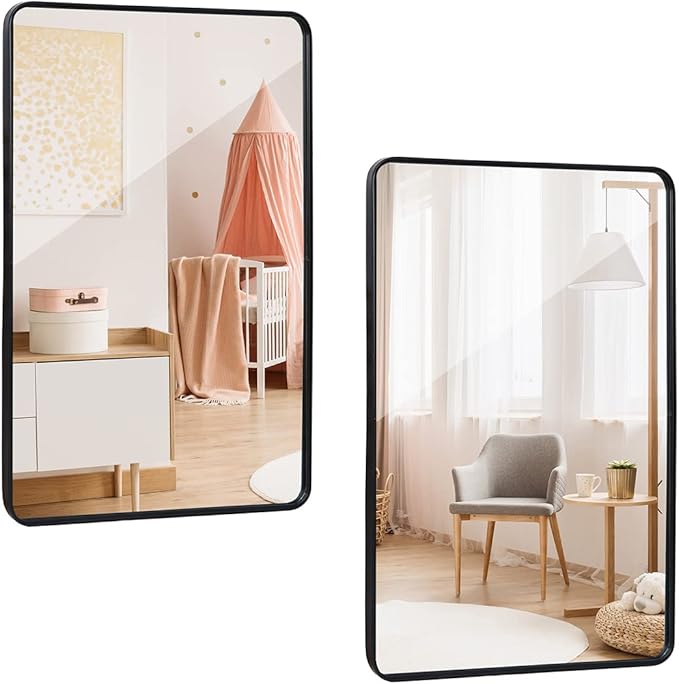 ZenStyle 2 Packs Wall Mount Mirror